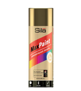 Аэрозольная краска Sila HOME Max Paint золотой металлик